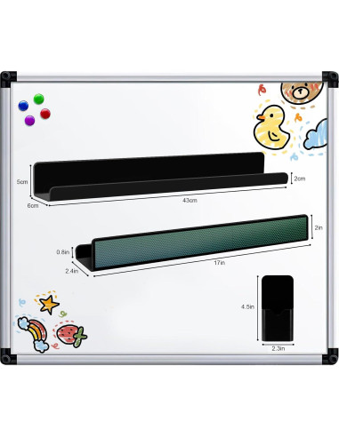 Estante Magnético MATT SAGA 43 cm para Aula y Cocina - 2 Pcs