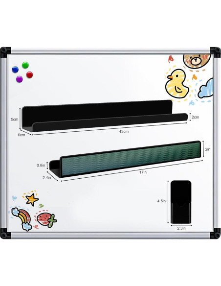 Estante Magnético MATT SAGA 43 cm para Aula y Cocina - 2 Pcs