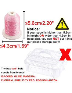 Caja de Almacenamiento Apilable Nueva Brothread para 20 Bobinas 2