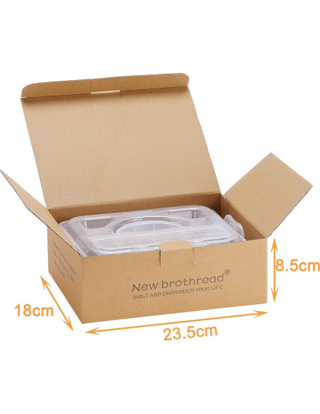 Caja de Almacenamiento Apilable Nueva Brothread para 20 Bobinas Caja de Almacenamiento Apilable Nueva Brothread para 20 Bobinas