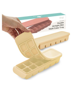 Bandeja de Hielo de Silicona Firgi 12 Secciones 177ml Beige