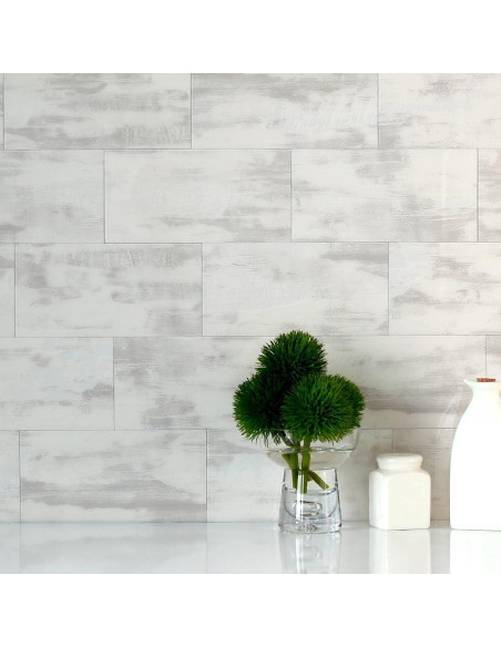 BeNice Azulejos Autoadhesivos de Metro 23 Piezas Gris Óxido