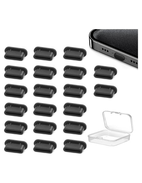 Paquete de 20 Tapones Antipolvo USB C OPSFALCON - Silicona