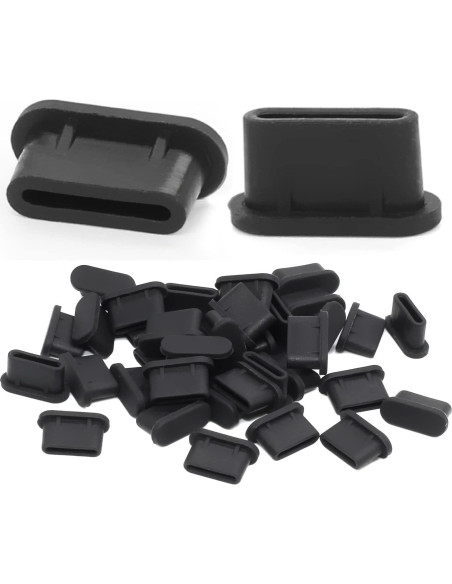 Paquete de 20 Tapones Antipolvo USB C OPSFALCON - Silicona