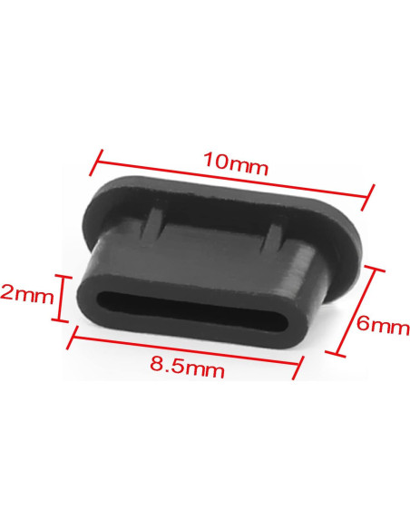Paquete de 20 Tapones Antipolvo USB C OPSFALCON - Silicona