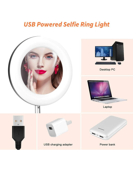 Luz de Anillo LED Dimmable Regal Signature G3 16cm con Soporte