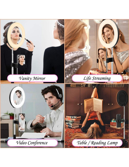 Luz de Anillo LED Dimmable Regal Signature G3 16cm con Soporte