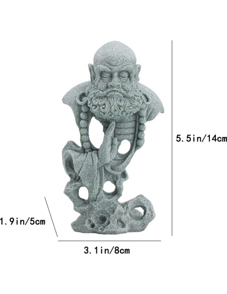 Estatua de Buda Meditando Livelyfish 20.57 cm Jardín Zen Estatua de Buda Meditando Livelyfish 20.57 cm Jardín Zen