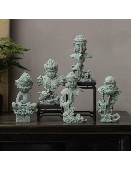 Estatua de Buda Meditando Livelyfish 20.57 cm Jardín Zen Estatua de Buda Meditando Livelyfish 20.57 cm Jardín Zen