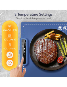 Paquete de 2 mantas calefactoras Megapuxin 38x60cm ajustables 2