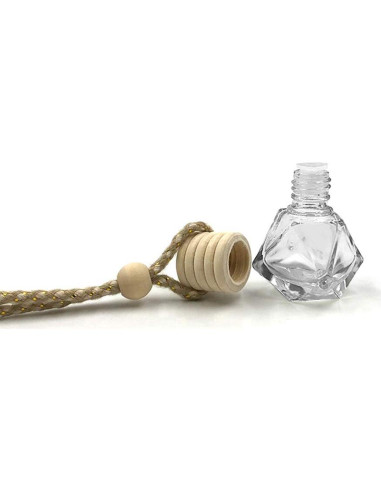 10 Botellas de Vidrio Vacías Difusor Ambientador Auto Diamante