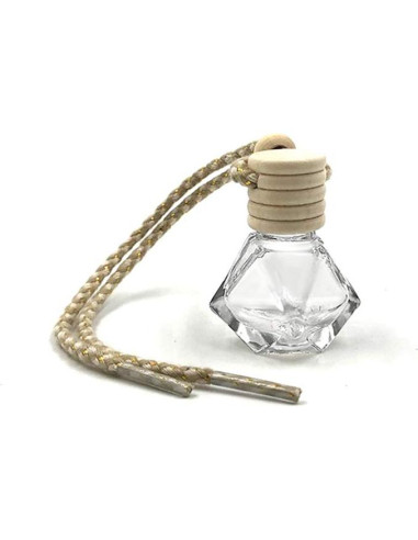 10 Botellas de Vidrio Vacías Difusor Ambientador Auto Diamante