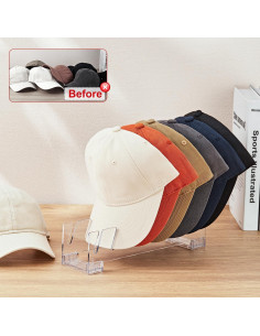 Soporte Organizador de Sombreros SMARTAKE 2 Pcs para 14 Gorras 2