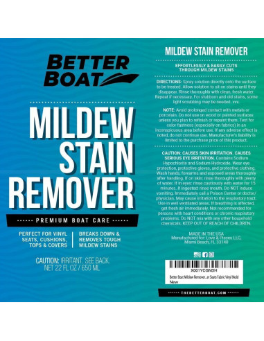 Limpiador Quitamanchas Better Boat 650 ml para Barcos y Coches