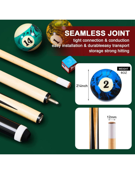 Kit de Accesorios para Mesa de Billar Outus 71 Piezas