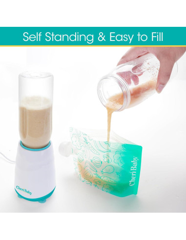 Bolsas Reutilizables para Comida Bebé Cheri Baby 10 Paquetes 113g