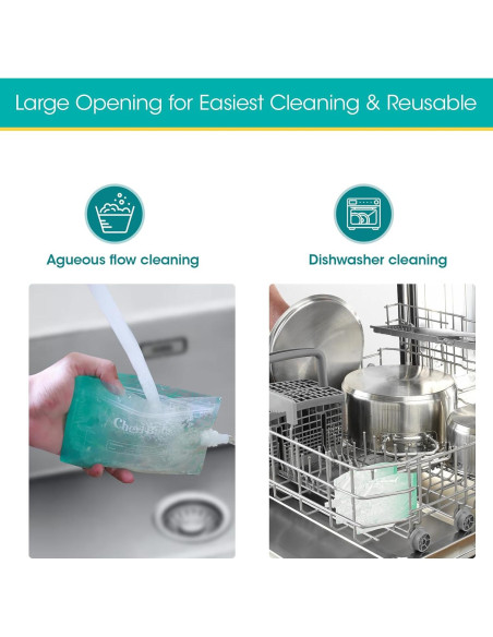 Bolsas Reutilizables para Comida Bebé Cheri Baby 10 Paquetes 113g