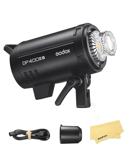 Flash Estudio Godox DP400III-V 400Ws con LED 30W y 2.4G