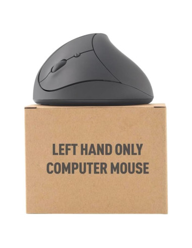 Ratón Inalámbrico Ergonómico para Zurdos URBY Negro