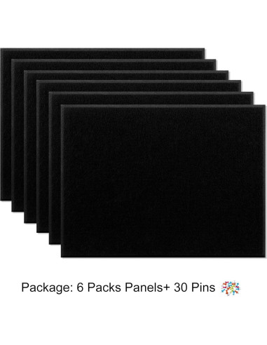 Paneles Acústicos VANCORE 6 Piezas 40x30cm Aislamiento Sonoro