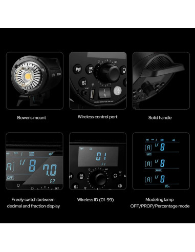 Flash Estudio Godox DP400III-V 400Ws con LED 30W y 2.4G