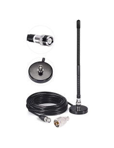 Antena CB CORONIR 27MHz con Base Magnética y Cable 3m