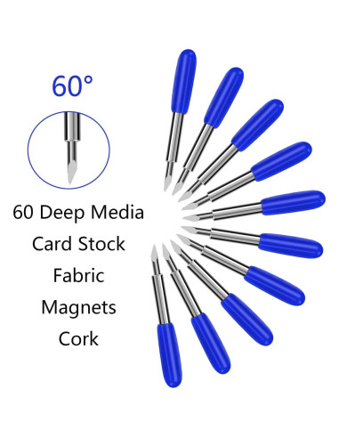30 Pcs Cuchillas de Repuesto AUNKZL para Máquinas de Corte