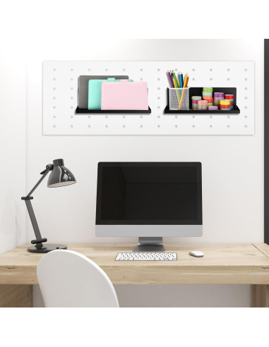 Estanterías Magnéticas Therwen para Cocina - Paquete de 4, 30x12x9 cm, Negro