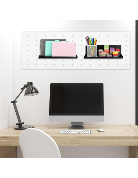 Estanterías Magnéticas Therwen para Cocina - Paquete de 4, 30x12x9 cm, Negro