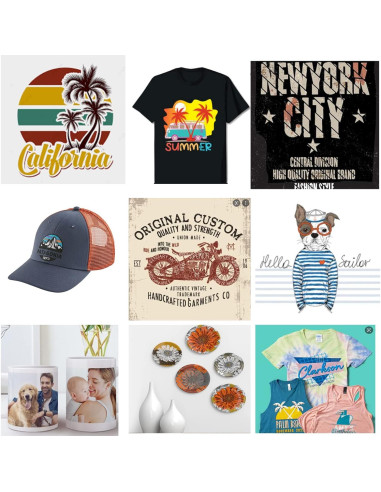 Prensa Térmica 5 en 1 Topdeep 30x38 cm Brazo Giratorio