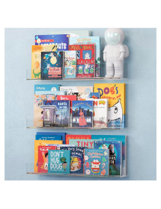 Estante Flotante Acrílico NATURE SUPPLIES, Juego de 3, 41.65 cm