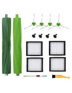 Accesorios de Repuesto ANBOO para iRobot Roomba E/i Series - 1 Juego de Cepillos y 4 Filtros HEPA