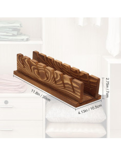 Organizador de Gorras de Madera Lxmxgk - Soporte para 7 Gorras 2