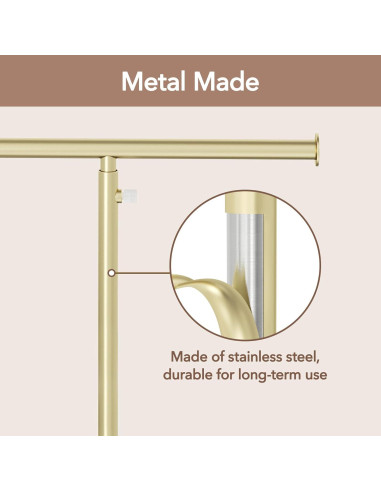 Organizador de Joyas Josmimic Dorado Ajustable 48 cm