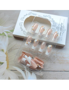Kit de Uñas Postizas de Flores Sutaozhi - 24 Piezas 2