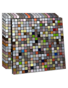 Azulejos de Respaldo Metálico Autoadhesivos XUANINY 30x30 cm
