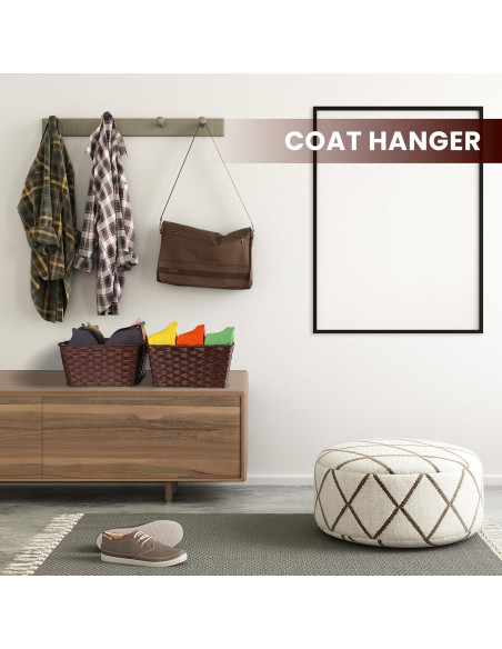 Cestas de Almacenamiento de Mimbre Onlytak Marrón 30x30x15 cm Paquete de 2