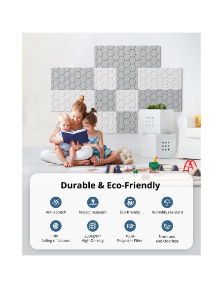 Paneles Aislantes Autoadhesivos Kuchoow 12 Piezas 30.48cm Negro Paneles Aislantes Autoadhesivos Kuchoow 12 Piezas 30.48cm Negro