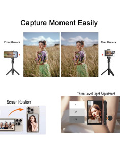 Monitor Selfie Magnético Genérico para iPhone - 10.1 cm 2