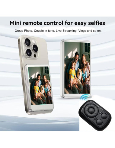 Monitor Selfie Magnético Genérico para iPhone - 10.1 cm