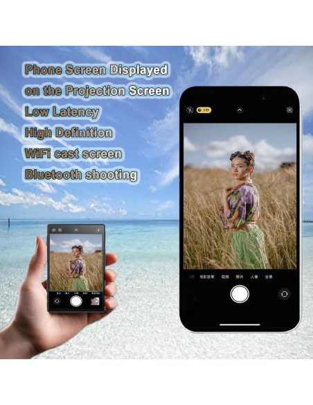 Monitor Selfie Magnético Genérico para iPhone - 10.1 cm Monitor Selfie Magnético Genérico para iPhone - 10.1 cm