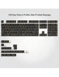 Set de Teclas Dagaladoo PBT Topográfico Negro 136 Teclas 2