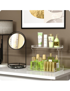 Organizador de Encimera de Baño NPPLUS 2 Niveles Acrílico 2
