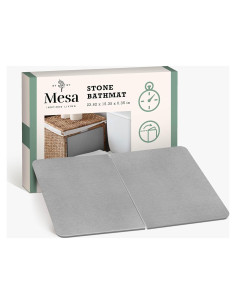 Alfombra de Baño Diatomácea Inspired Living - Antideslizante, Grande, Gris