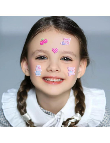 Pegatinas de Animales Puffy Sisiper 3D Reutilizables 4 Hojas