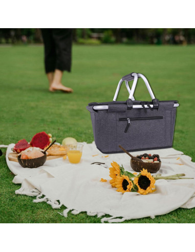 Cesta de Picnic Plegable SIYUAN 27L Aislada Negra