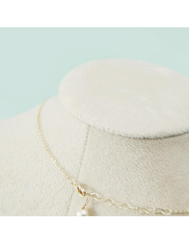 Soporte de Bustos para Collares Coward Terciopelo Beige 22.86 cm