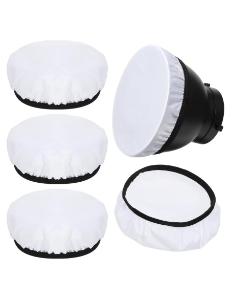 4 Piezas Difusor de Luz 18cm Telooco para Fotografía