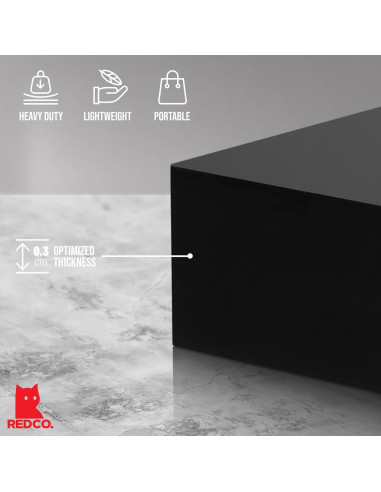 Conjunto de 3 Soportes de Acrílico Negro Brillante Red Co.