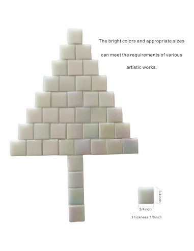 Azulejos de Mosaico Iridiscente SMEIINIK 180 Piezas 20mm